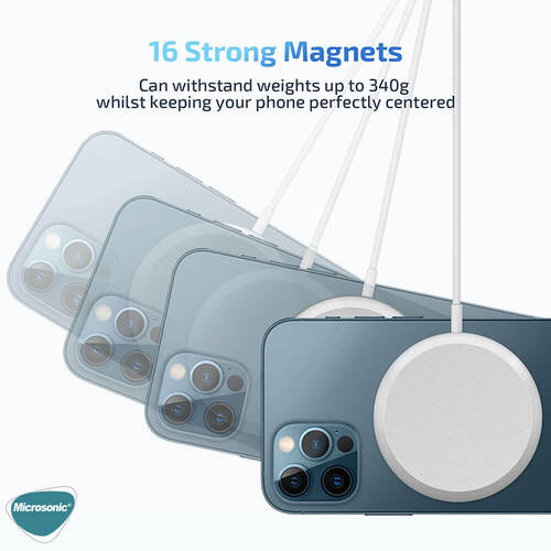 Microsonic Apple iPhone MagSafe Şarj Aygıtı Beyaz