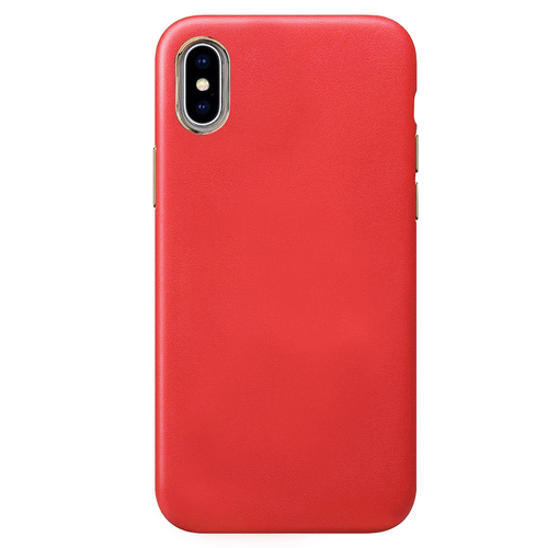 Microsonic Apple iPhone X Kılıf Luxury Leather Kırmızı