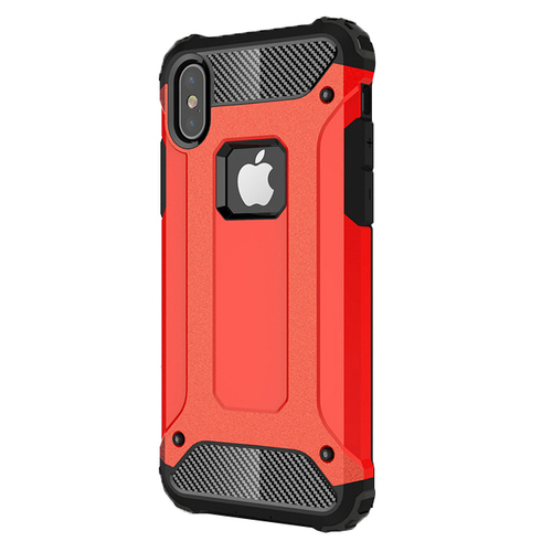 Microsonic Apple iPhone XS (5.8'') Kılıf Rugged Armor Kırmızı