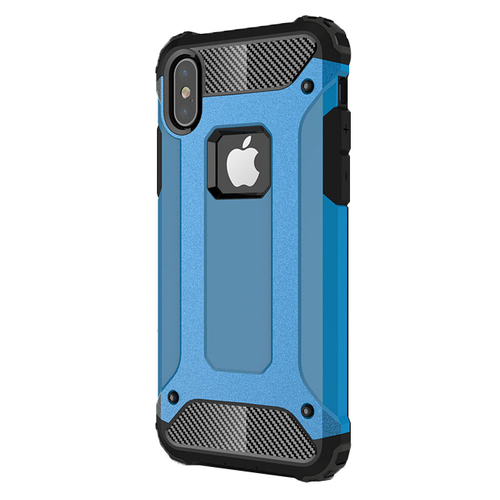 Microsonic Apple iPhone XS (5.8'') Kılıf Rugged Armor Mavi