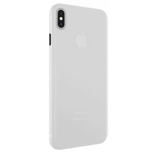 Microsonic Apple iPhone XS Kılıf Peipe Matte Silicone Beyaz