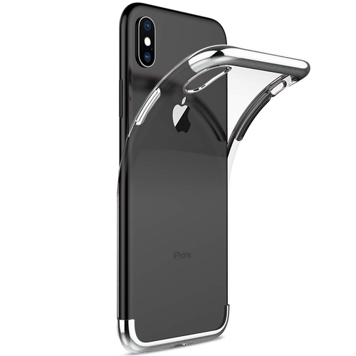 Microsonic Apple iPhone XS Max (6.5'') Kılıf Skyfall Transparent Clear Gümüş