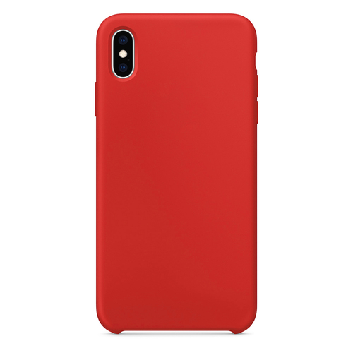 Microsonic Apple iPhone XS Max Kılıf Liquid Lansman Silikon Kırmızı