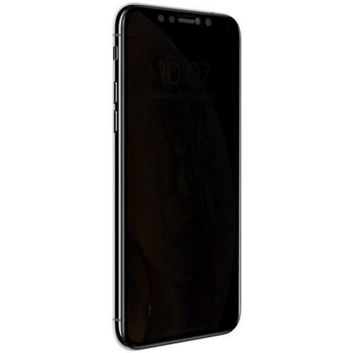 Microsonic Apple iPhone XS Privacy 5D Gizlilik Filtreli Cam Ekran Koruyucu Siyah