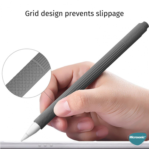 Microsonic Apple Pencil (2. nesil) Kılıf Figürlü Silikon Pembe