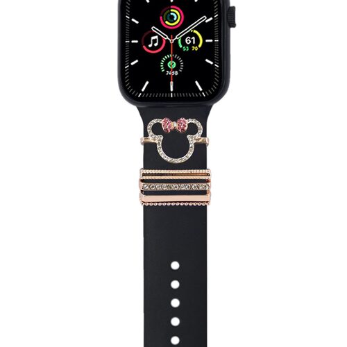 Microsonic Apple Watch 8 45mm Kordon Aksesuarı Minnie Mouse Charm