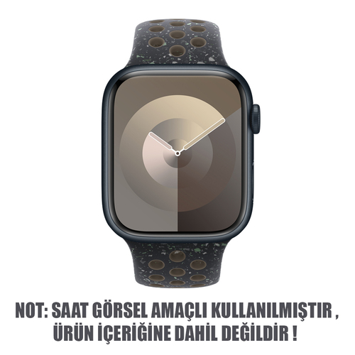 Microsonic Apple Watch SE 2022 40mm Kordon Flame Sport Band Siyah