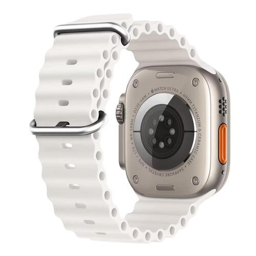Microsonic Apple Watch SE 2022 40mm Kordon Ocean Band Beyaz