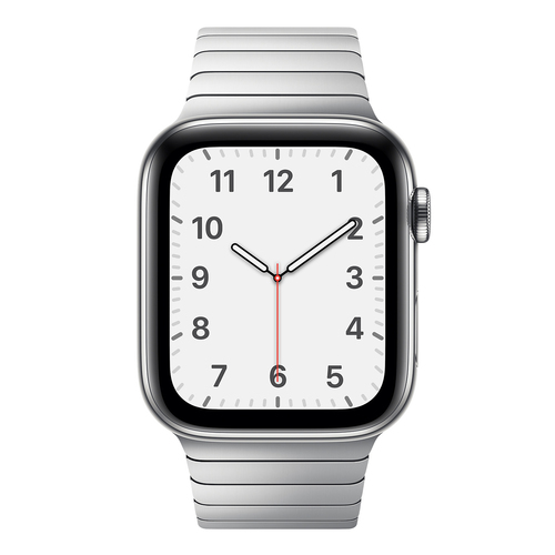 Microsonic Apple Watch SE 2022 44mm Kordon Link Bracelet Band Gümüş