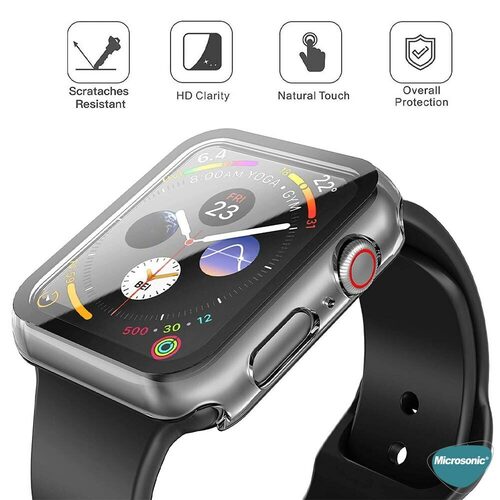 Microsonic Apple Watch SE 40mm Kılıf Clear Premium Slim WatchBand Şeffaf
