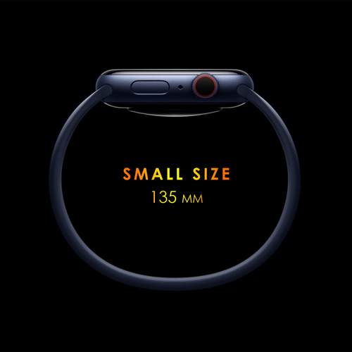 Microsonic Apple Watch SE 40mm Kordon, (Small Size, 135mm) New Solo Loop Gri
