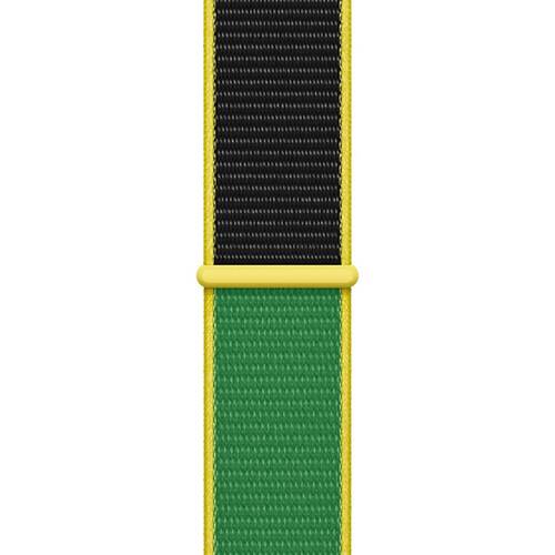 Microsonic Apple Watch SE 44mm Hasırlı Kordon Woven Jamaika International Collection Spor Loop