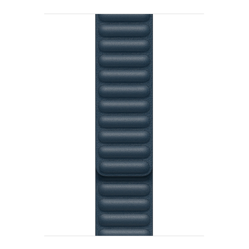 Microsonic Apple Watch Series 9 41mm Kordon Leather Link Band Lacivert