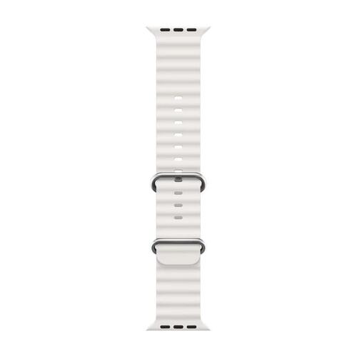 Microsonic Apple Watch Series 9 41mm Kordon Ocean Band Beyaz