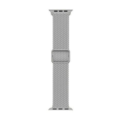 Microsonic Apple Watch Series 9 45mm Kordon Braided Loop Band Gri