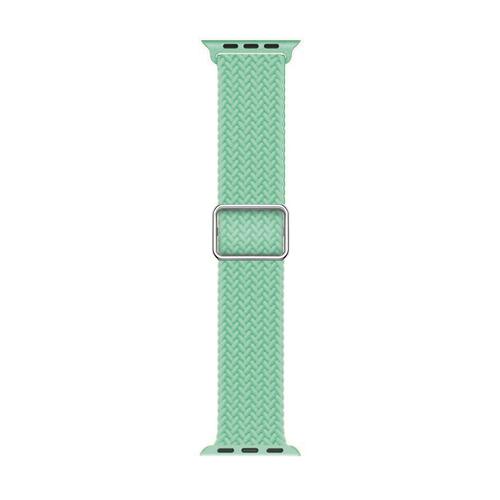 Microsonic Apple Watch Series 9 45mm Kordon Braided Loop Band Yeşil