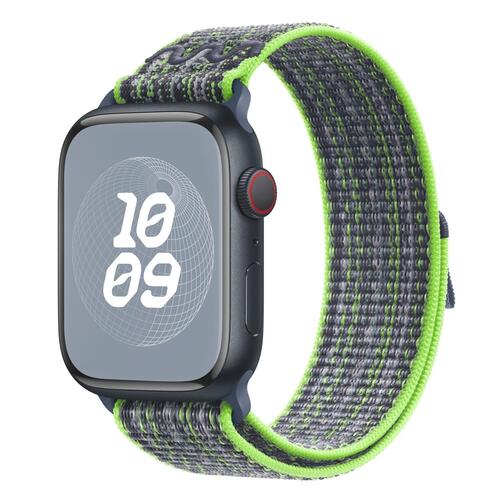Microsonic Apple Watch Series 9 45mm Kordon Terra Sport Loop Yeşil