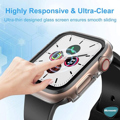 Microsonic Apple Watch Ultra 2 Kılıf Clear Premium Slim WatchBand Şeffaf