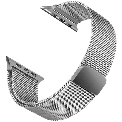 Microsonic Apple Watch Ultra 2 Milanese Loop Kordon Gümüş