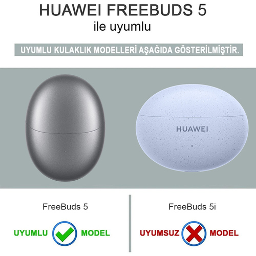 Microsonic Huawei FreeBuds 5 Mat Silikon Kılıf Beyaz