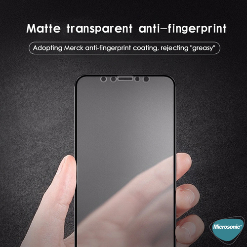 Microsonic Huawei Honor 10 Lite Seramik Matte Flexible Ekran Koruyucu Siyah