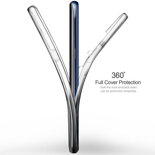 Microsonic Huawei Mate 10 Pro Kılıf 6 tarafı tam full koruma 360 Clear Soft Şeffaf