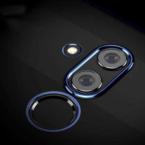 Microsonic Huawei Mate 20 Lite Kılıf Skyfall Transparent Clear Mavi