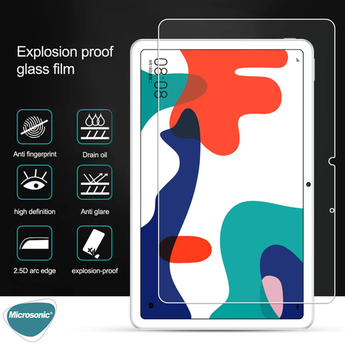 Microsonic Huawei MatePad 10.4'' Tempered Glass Cam Ekran Koruyucu
