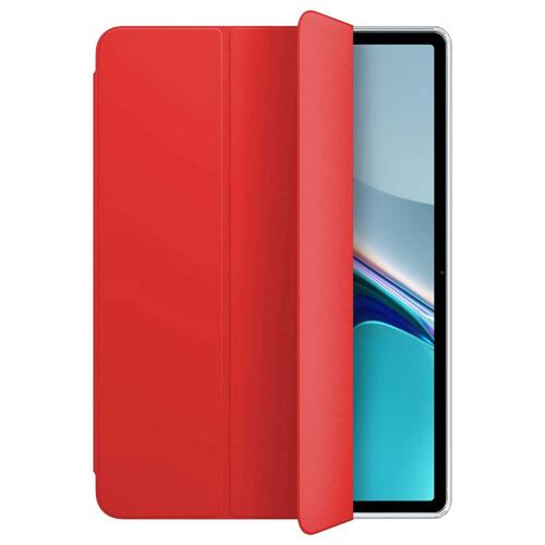 Microsonic Huawei MatePad 11 Kılıf Slim Translucent Back Smart Cover Kırmızı