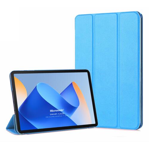 Microsonic Huawei MatePad 11.5 Kılıf Slim Translucent Back Smart Cover Mavi