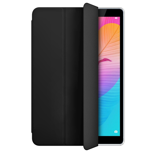Microsonic Huawei MatePad T8 8'' Kılıf Slim Translucent Back Smart Cover Siyah