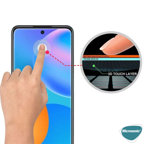 Microsonic Huawei P Smart 2021 Tempered Glass Cam Ekran Koruyucu
