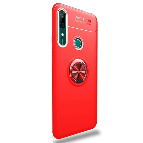 Microsonic Huawei P Smart Z Kılıf Kickstand Ring Holder Kırmızı