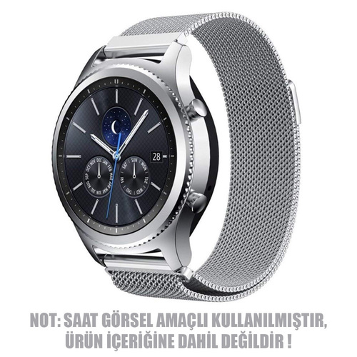 Microsonic Huawei Watch 3 Milanese Loop Kordon Gümüş