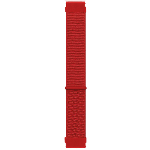Microsonic Huawei Watch 3 Pro Hasırlı Kordon Woven Sport Loop Kırmızı