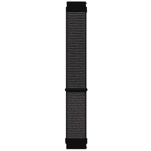 Microsonic Huawei Watch 3 Pro Hasırlı Kordon Woven Sport Loop Siyah