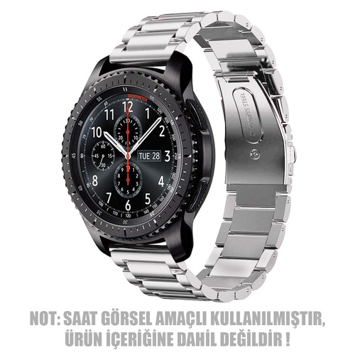 Microsonic Huawei Watch 4 Pro Metal Stainless Steel Kordon Gümüş
