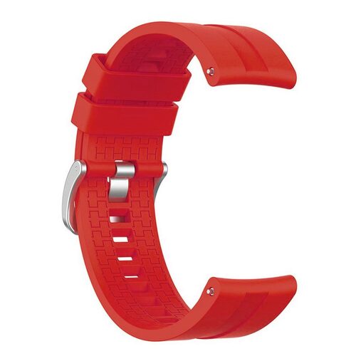 Microsonic Huawei Watch GT 2e Kordon, Silicone RapidBands Kırmızı