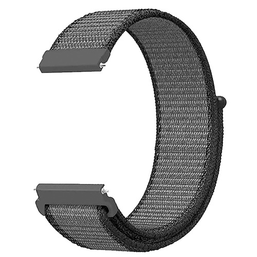 Microsonic Huawei Watch GT3 42mm Hasırlı Kordon Woven Sport Loop Gri