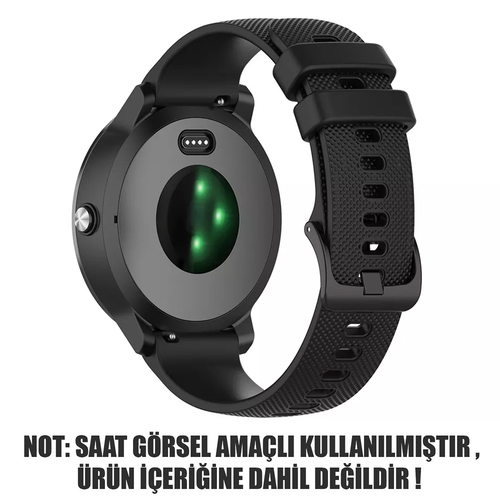 Microsonic Huawei Watch GT4 41mm Kordon, Silicone Sport Band Siyah