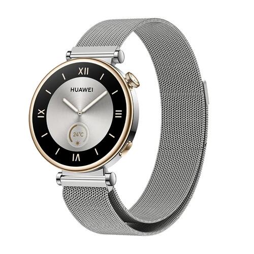 Microsonic Huawei Watch GT4 41mm Milanese Loop Kordon Gümüş