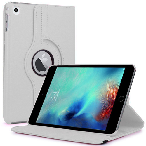 Microsonic iPad Pro 9.7 Kılıf 360 Dönerli Stand Deri Beyaz