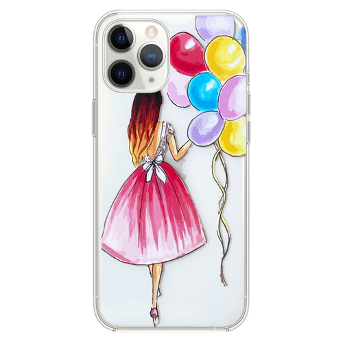 Microsonic iPhone 11 Pro Max Desenli Kılıf Balonlu Kız