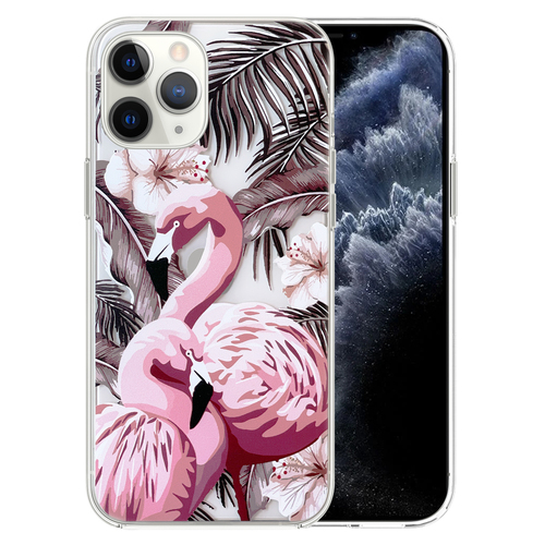 Microsonic iPhone 11 Pro Max Desenli Kılıf Flamingo