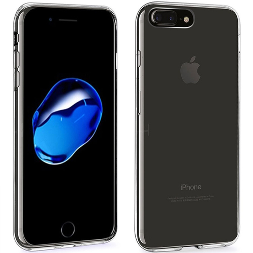 Microsonic iPhone 8 Plus Kılıf Transparent Soft Beyaz