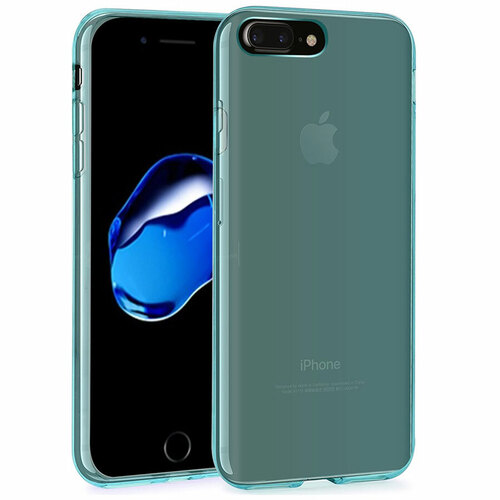 Microsonic iPhone 8 Plus Kılıf Transparent Soft Mavi