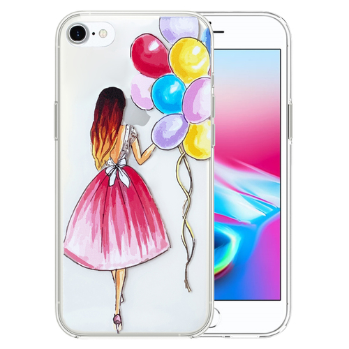 Microsonic iPhone SE 2020 Desenli Kılıf Balonlu Kız