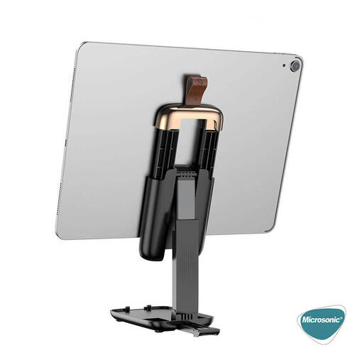 Microsonic Masaüstü Ayarlanabilir Tablet ve Telefon Tutucu Stand Siyah