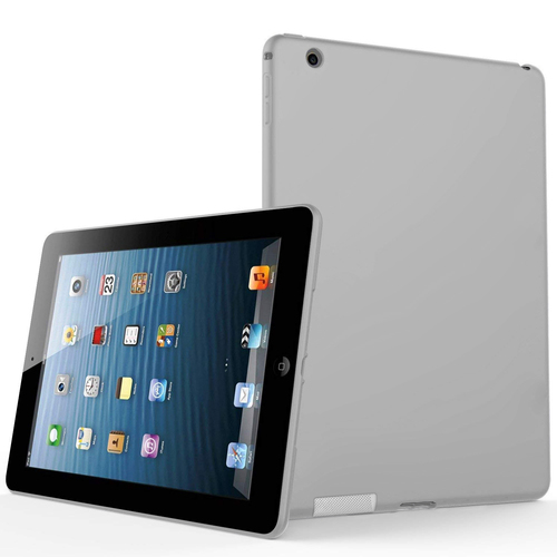 Microsonic Matte Silicone Apple iPad 2 & iPad 3 & iPad 4 Kılıf Gri