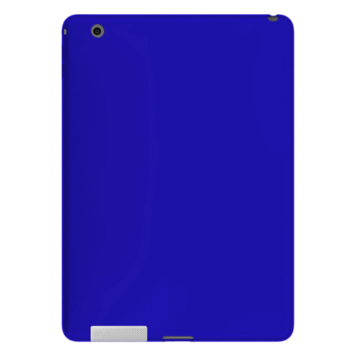 Microsonic Matte Silicone Apple iPad 2 & iPad 3 & iPad 4 Kılıf Mavi